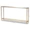 Baxton Studio Alessa Modern and Contemporary Glam Gold Finished Metal and Mirrored Glass Console Table 177-11191-Zoro - alternate 8